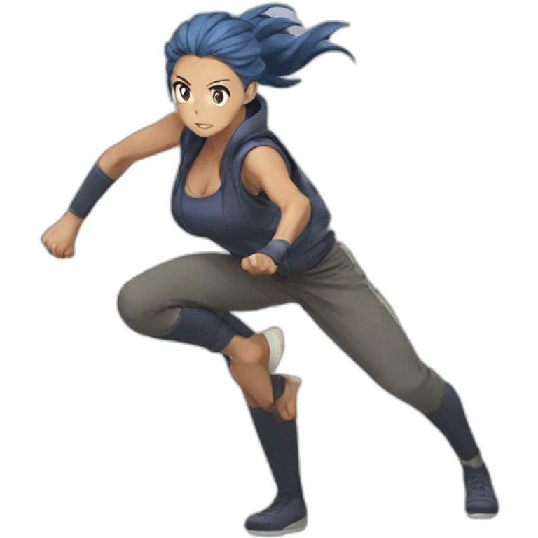 lunge in anime monster emoji