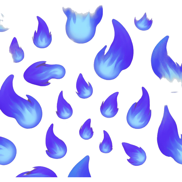 blue and purple flame emoji