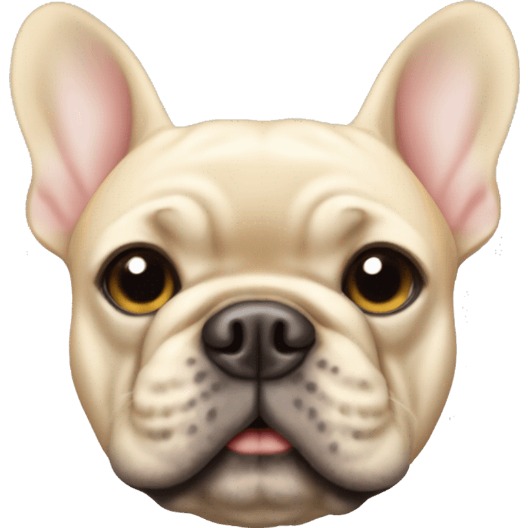 blonde french bulldog  emoji