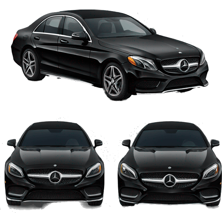 Luxury black Mercedes  emoji