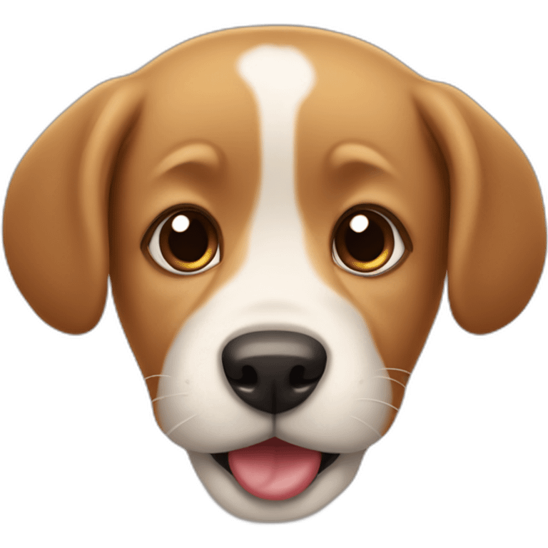 Cachorro chorando e rindo emoji