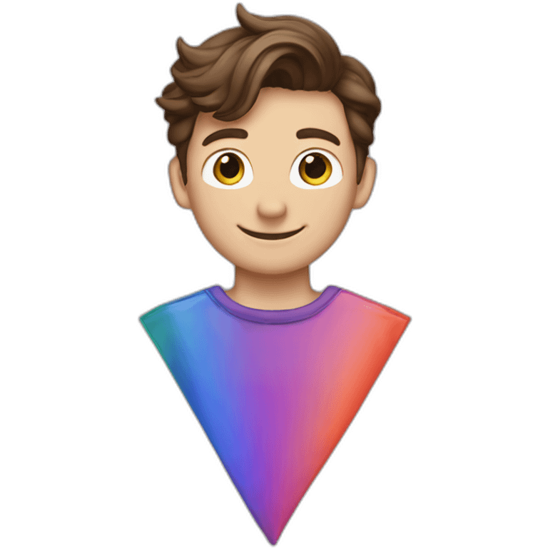 Tom Holland with a gay pride flag emoji