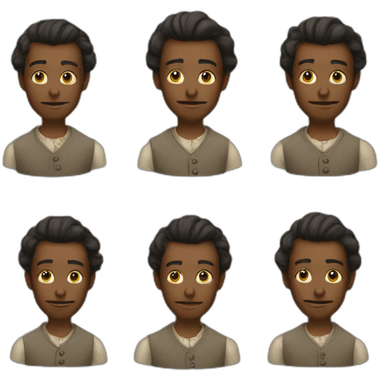 Man complete bodie from 1800 emoji