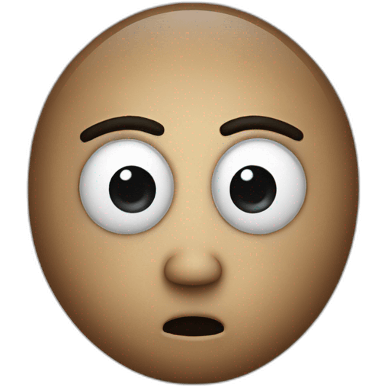 Interrogation eye head emoji