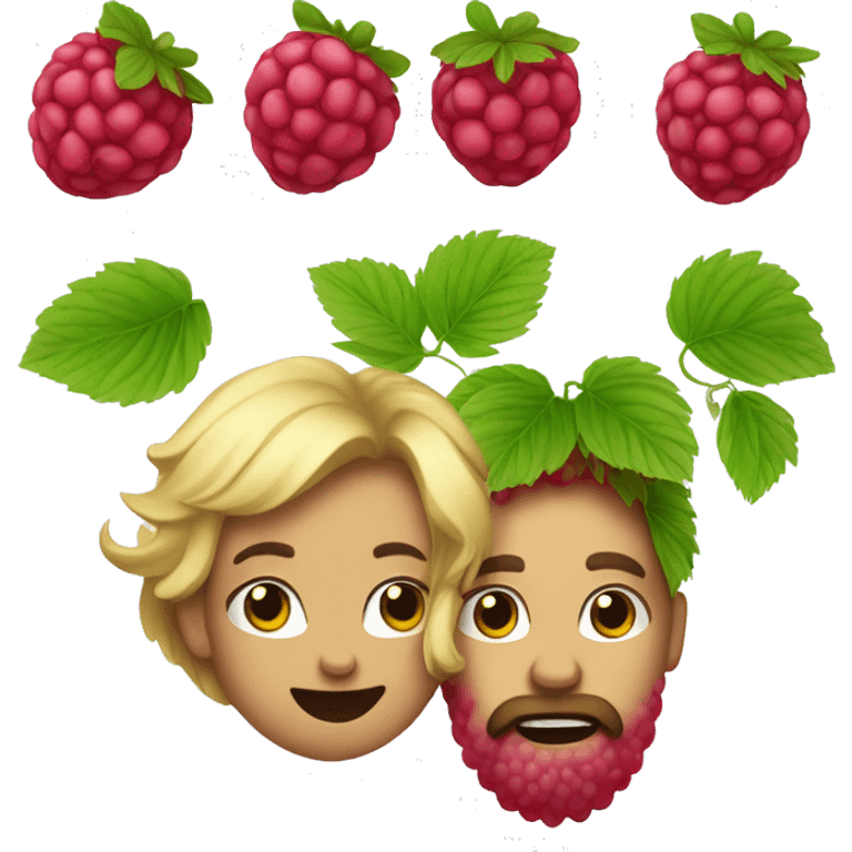 Raspberry and gooseberry family emoji