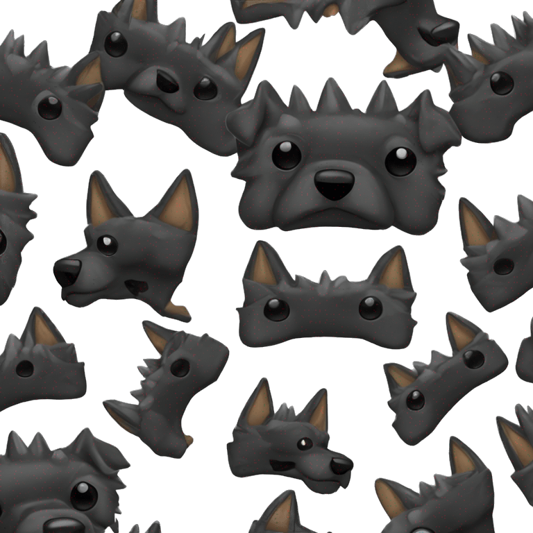 Black spiked dog collar emoji