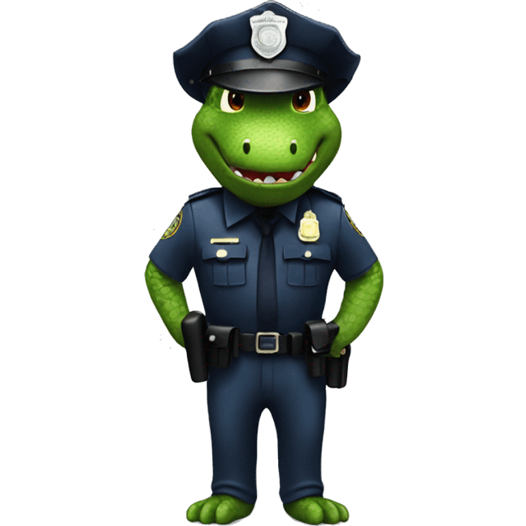 Crocrodile cop emoji