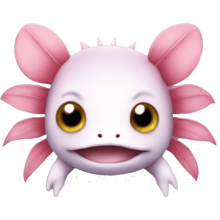 Axolotl face cute emoji