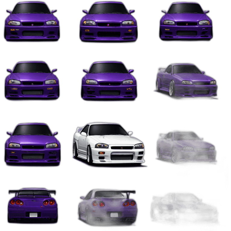 gtr r34 midnight purple emoji