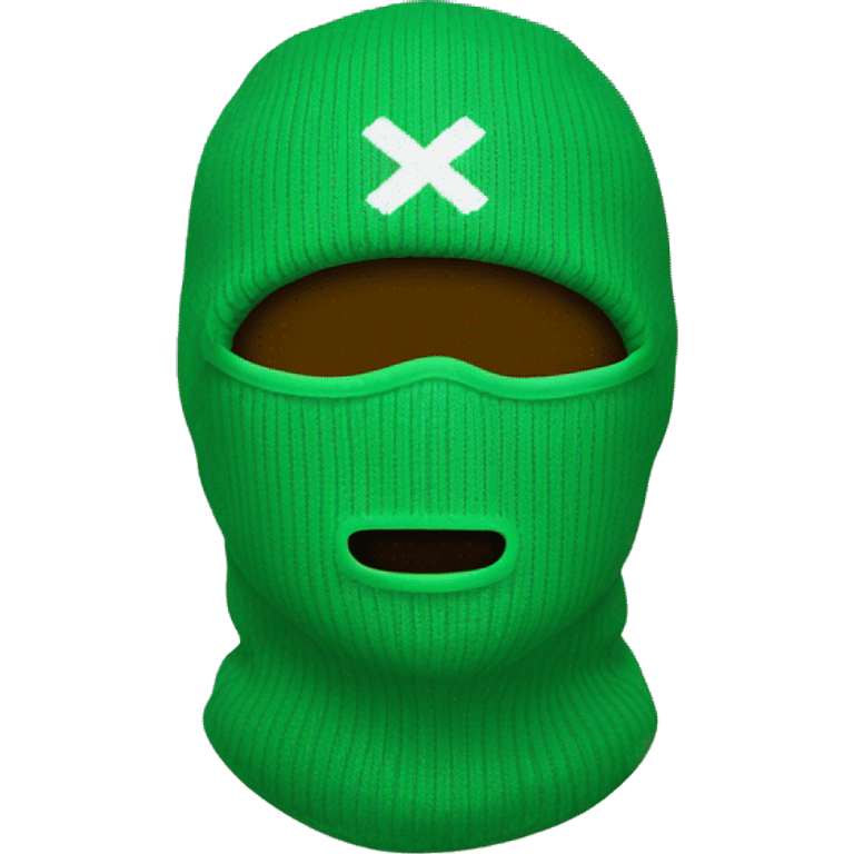 Green ski mask emoji