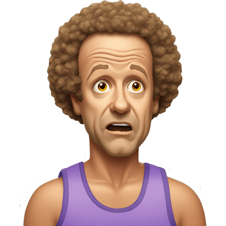 tired frustrated richard simmons emoji