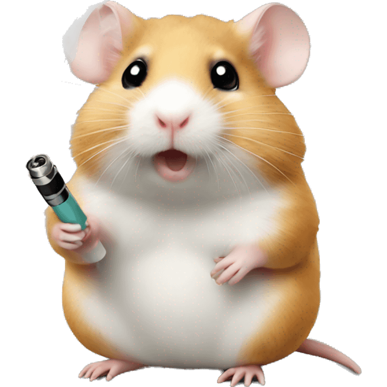 hamster smoke e-cigarette emoji