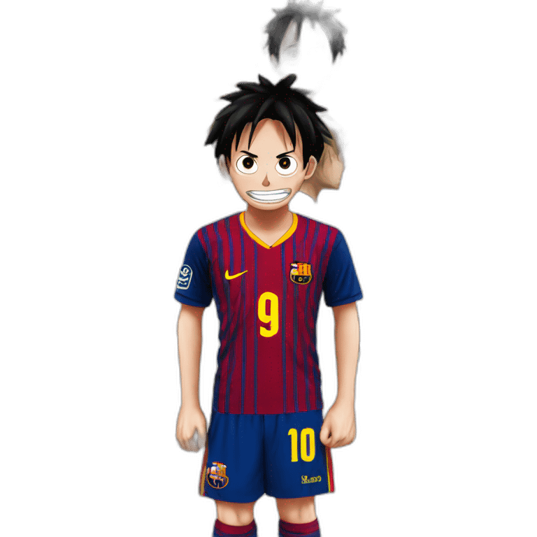 luffy on messi emoji