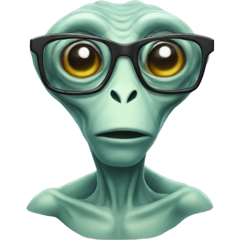 alien with glasses emoji