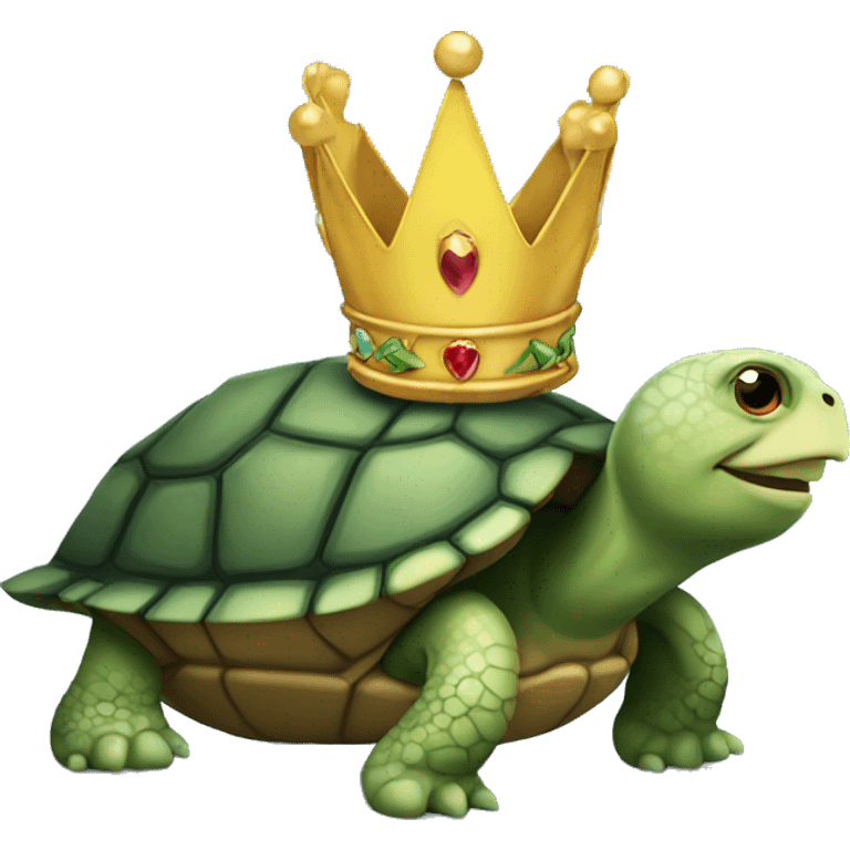 Turtle with crown emoji