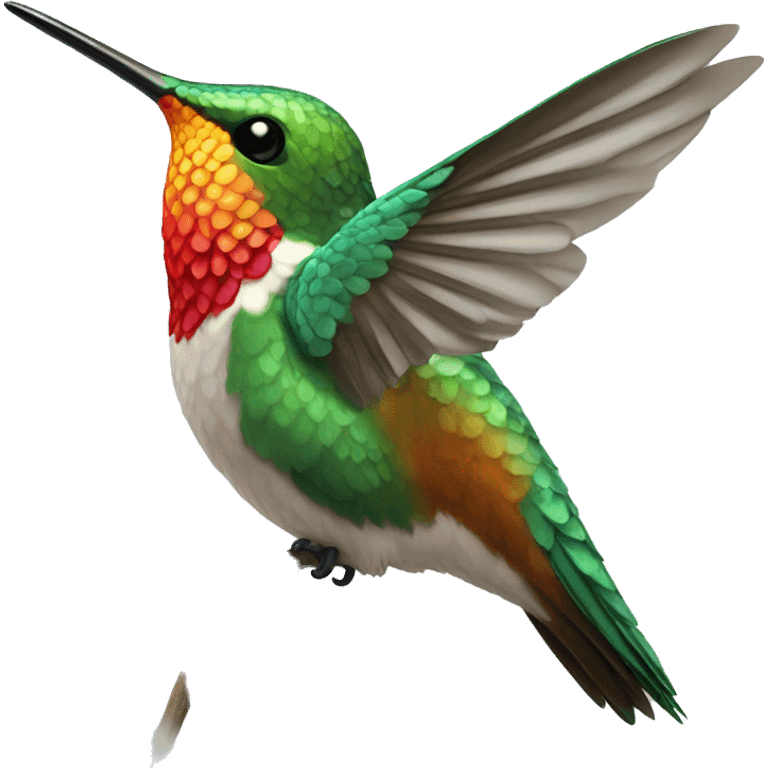 hummingbird with gloss emoji