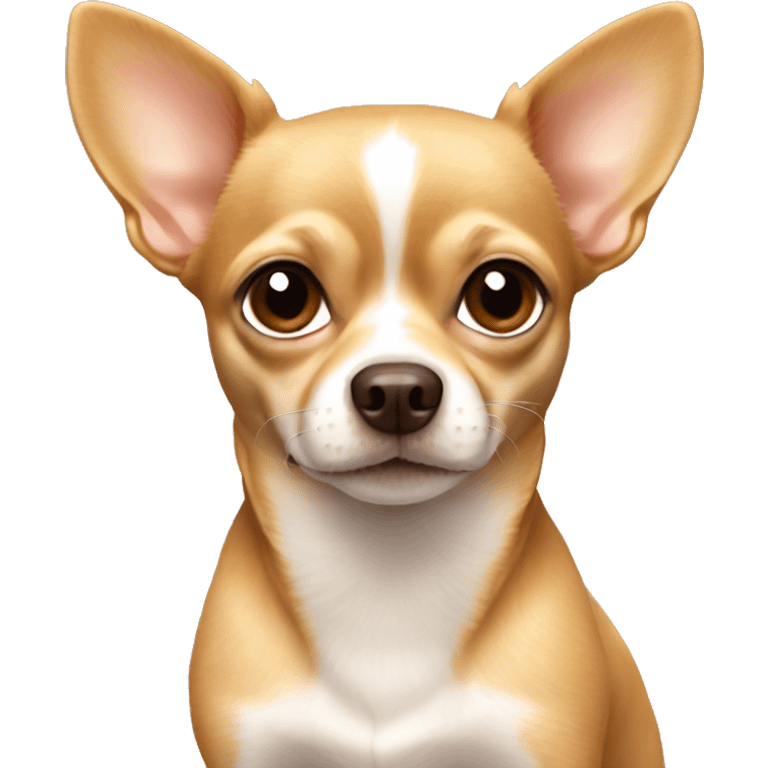 Light brown Chihuahua with brown nose emoji