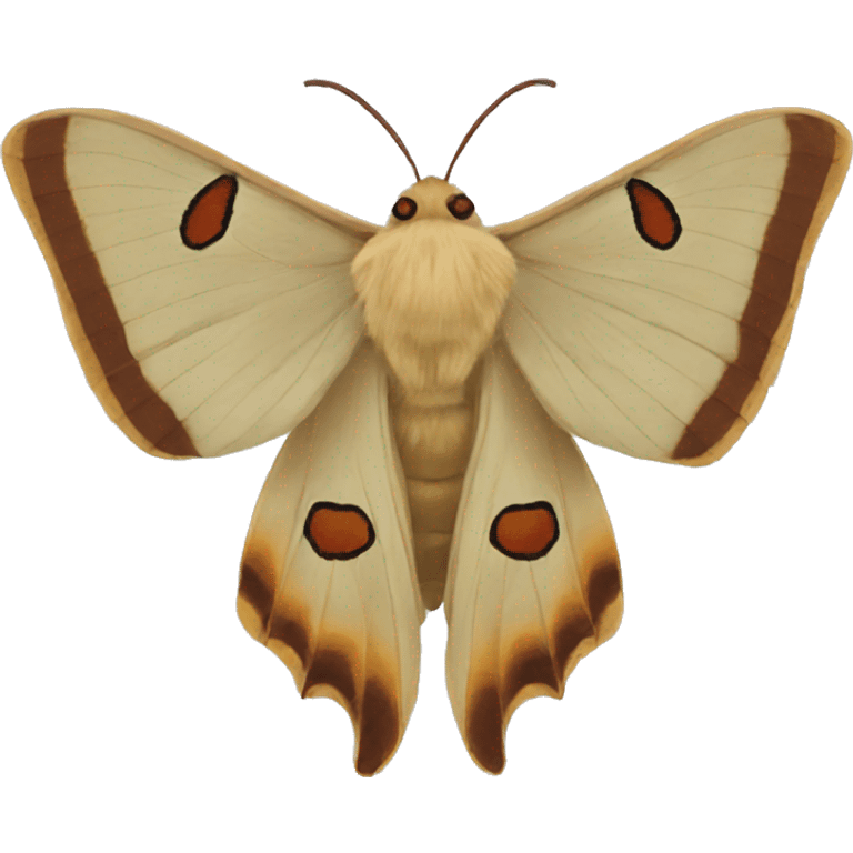 silk moth emoji