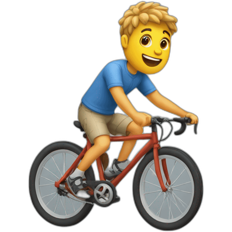 Gordo en bici emoji