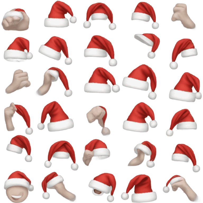 Thumb Santa hat emoji