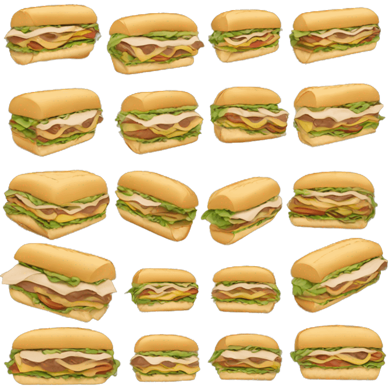 Subway sandwich  emoji