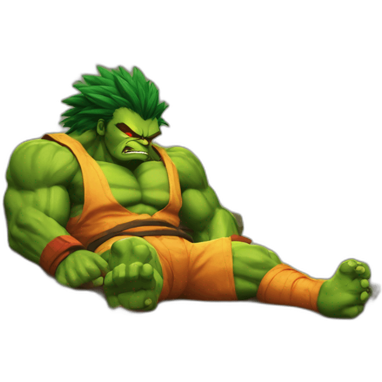 BLANKA STREET FIGHTER SLEEPING emoji