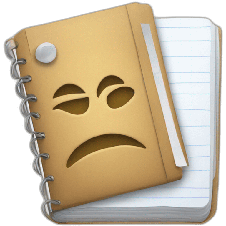 checkbox holding a note book emoji