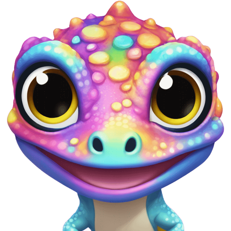 Lisa frank gecko ￼ emoji