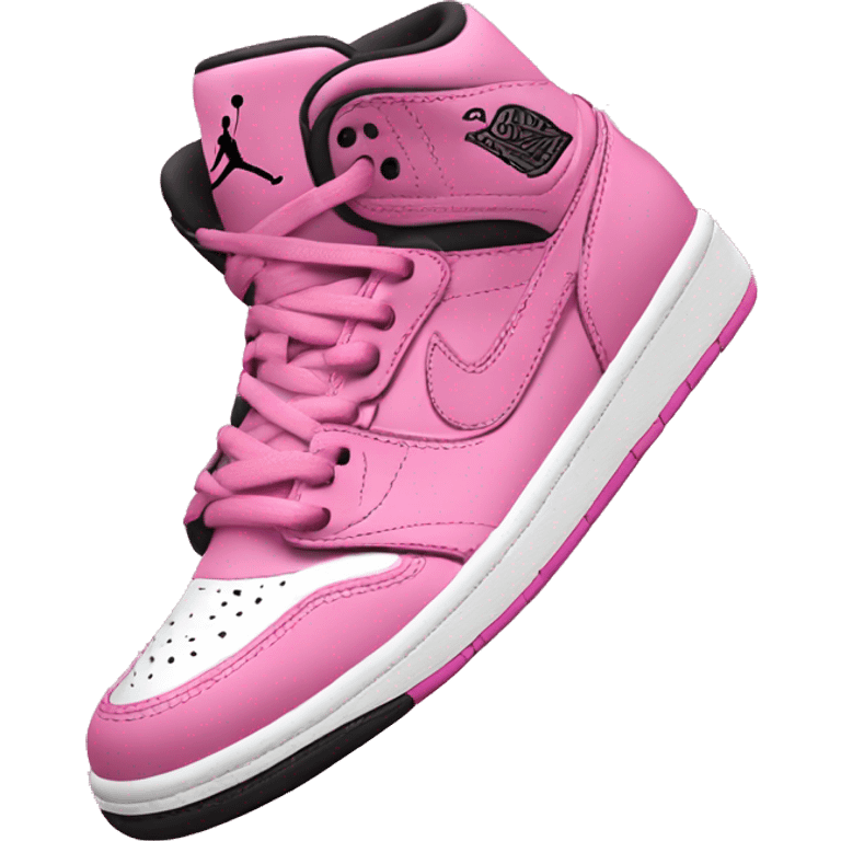 pink jordan high tops emoji