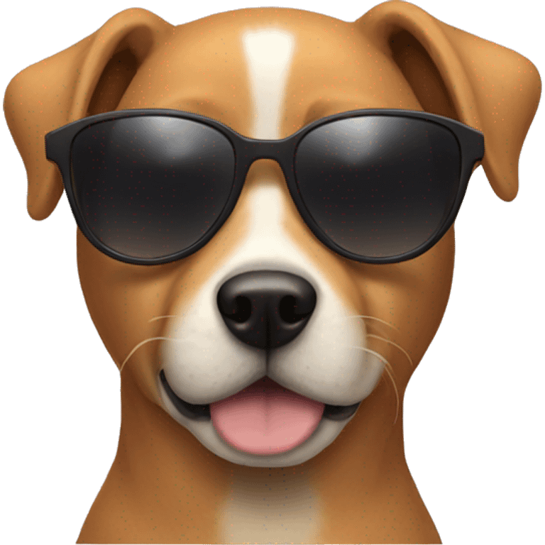 Dog with sunglasses  emoji