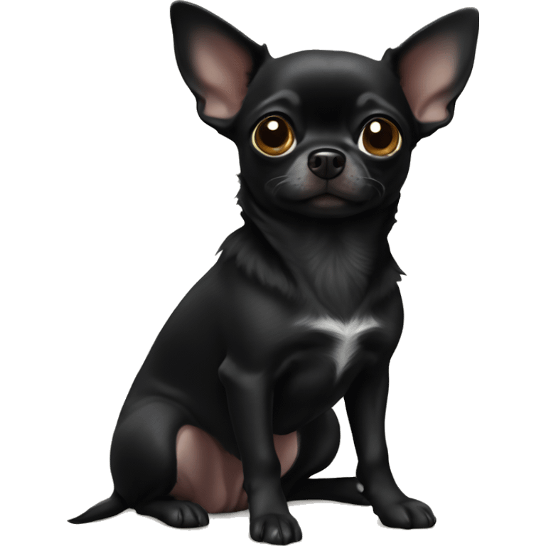 All black chihuahua emoji