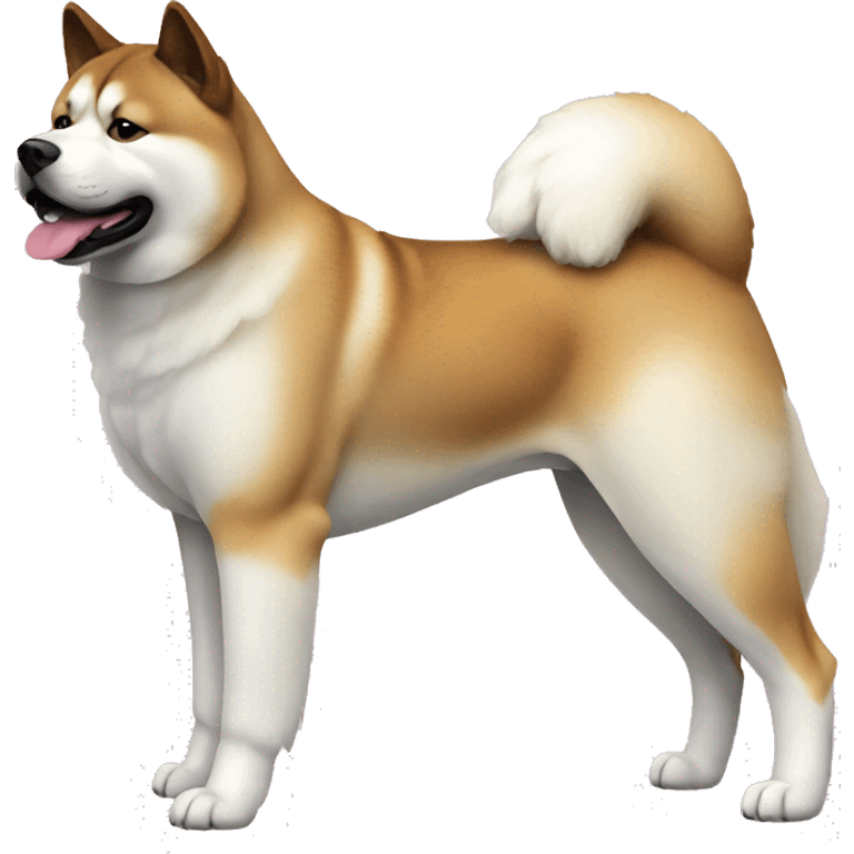 Akita Dog Breed Full Body emoji