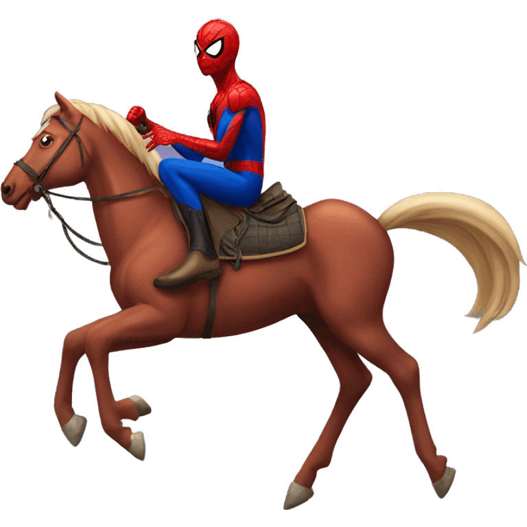 spiderman on horse emoji