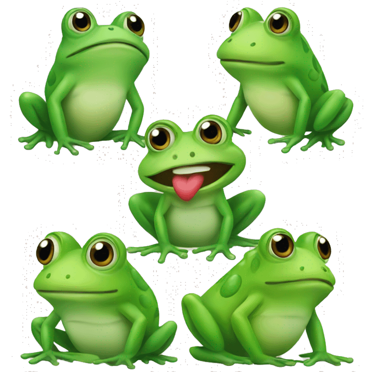 frog love frog emoji