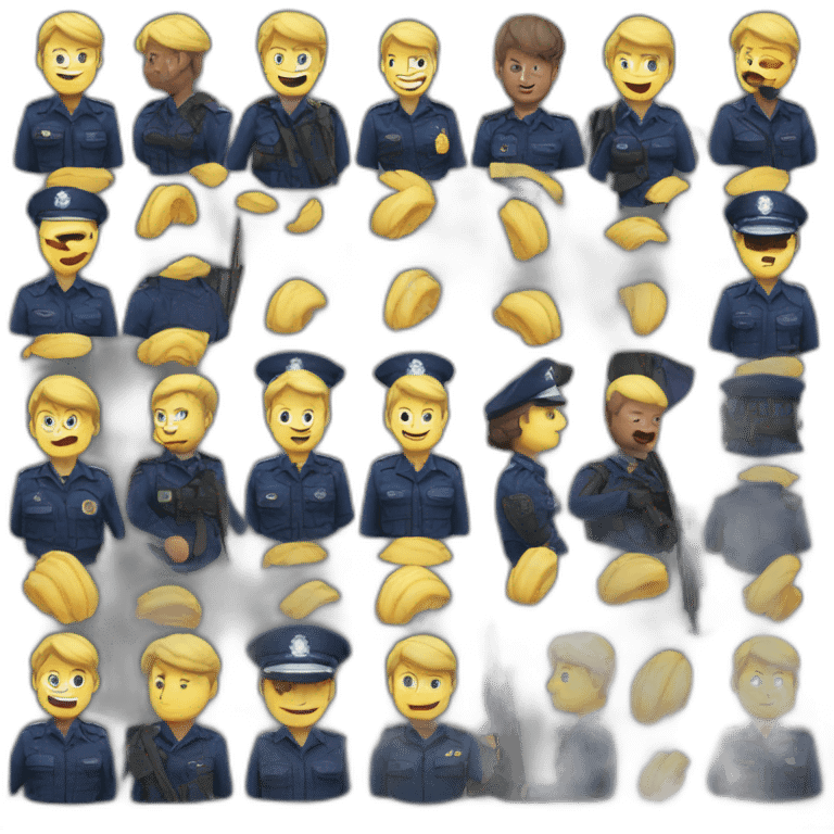 police nationale france calot emoji