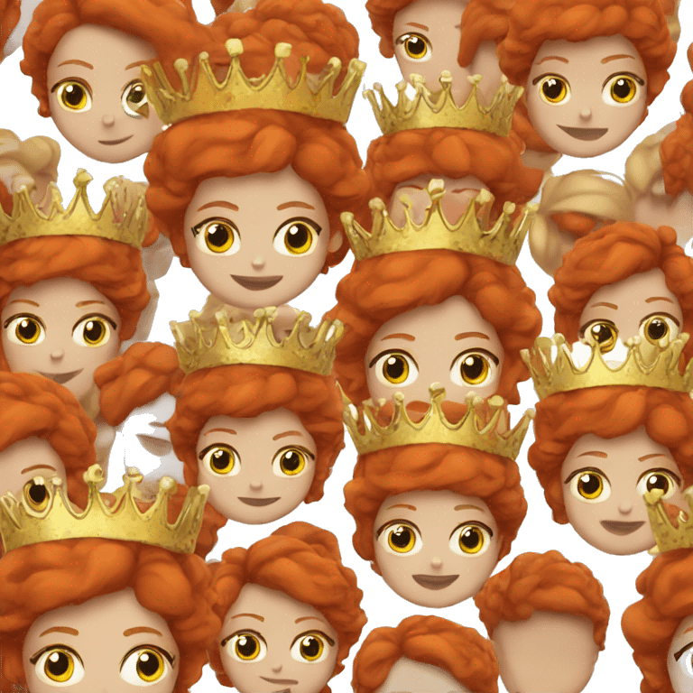 Redhead with crown  emoji