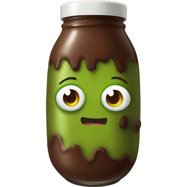 pickle with chocolate milk emoji