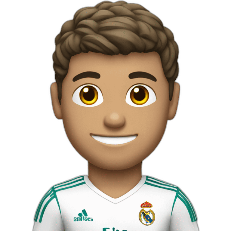 Cristiano with madrid jersey emoji