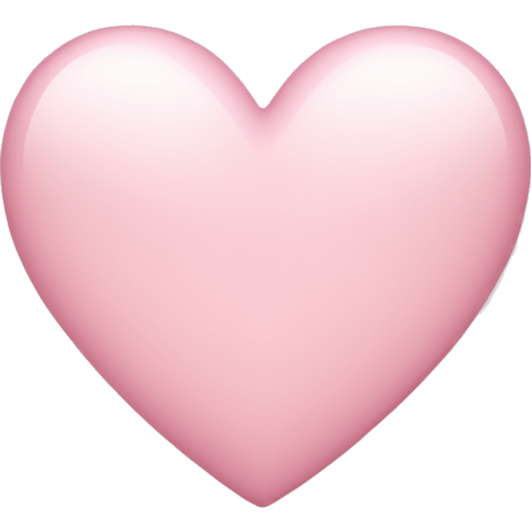 light pink imessage heart emoji