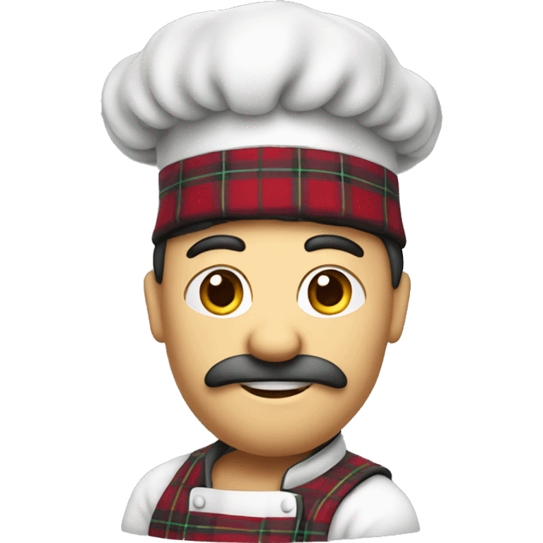 scotsman with a tartan chef's hat emoji