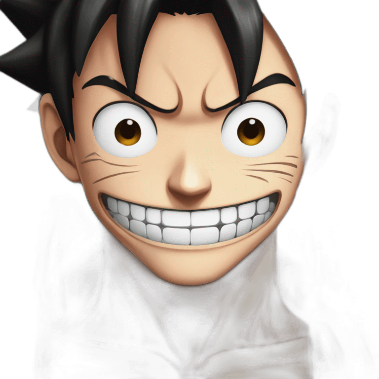 smiling luffy gear 5 emoji