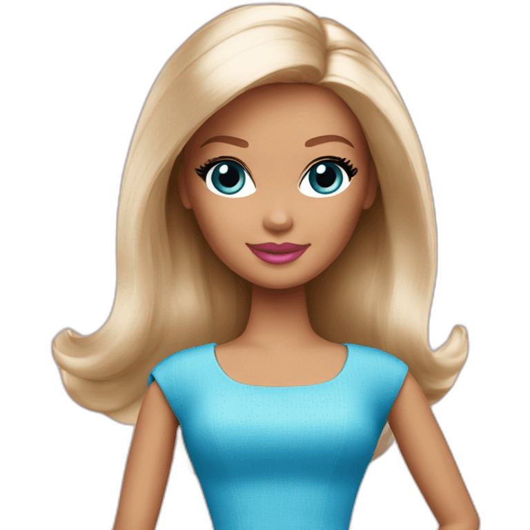 barbie in blue emoji