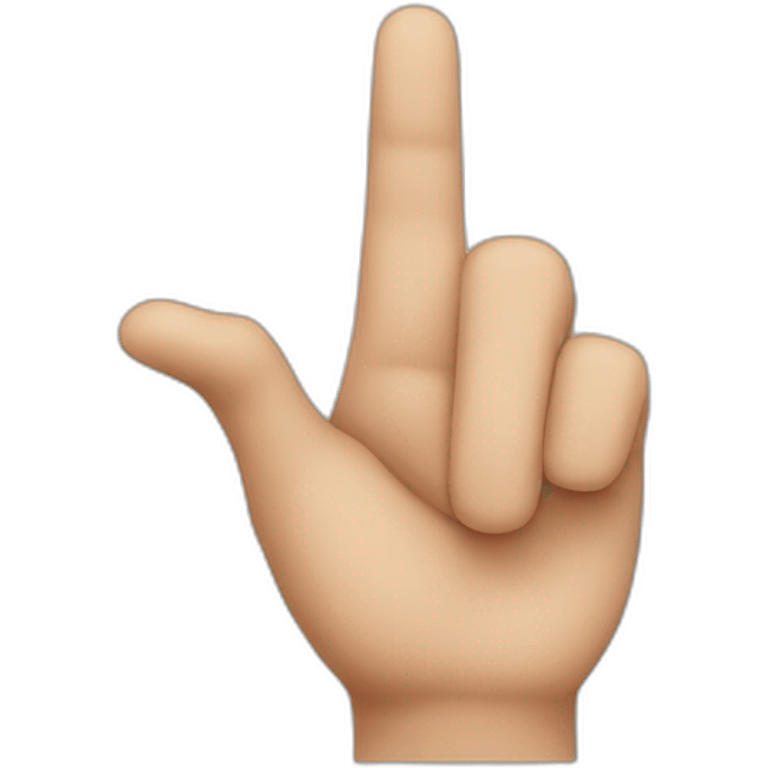 Finger-point hand emoji