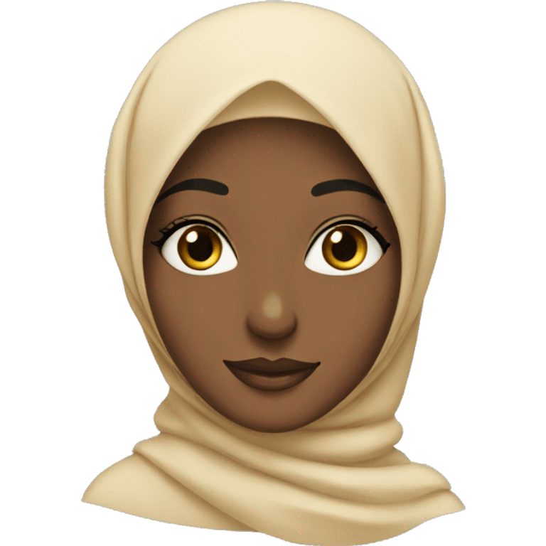 Hijabi with lashes  emoji