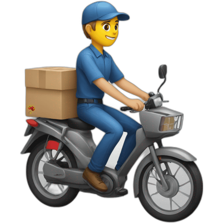 courier, yandex courier, delivery emoji