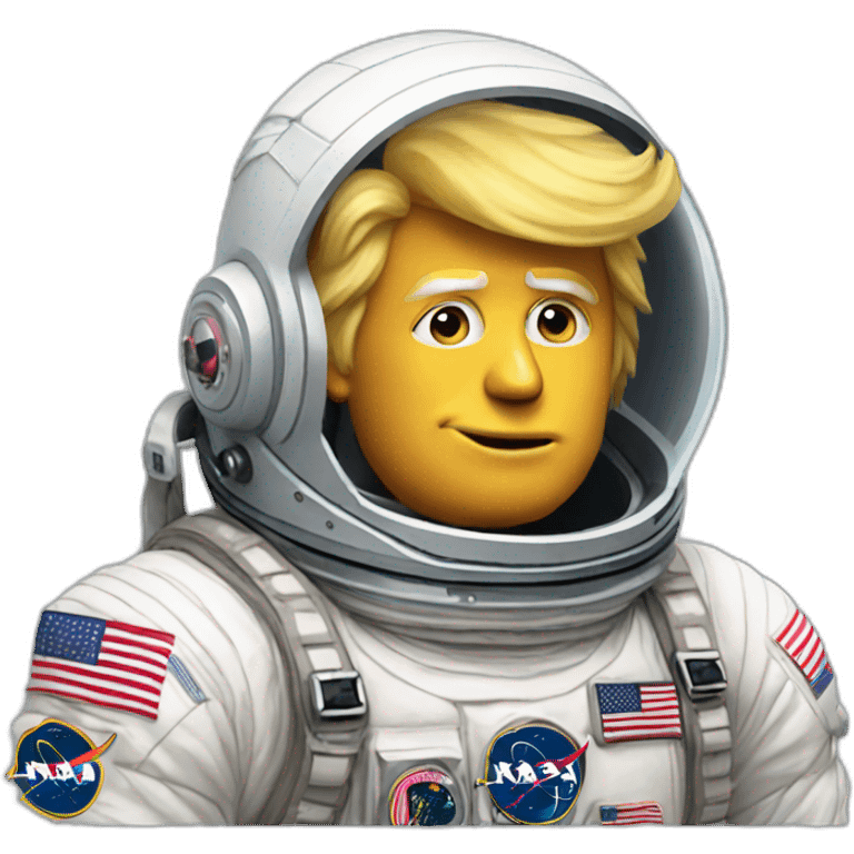 donald trump as astronaut emoji