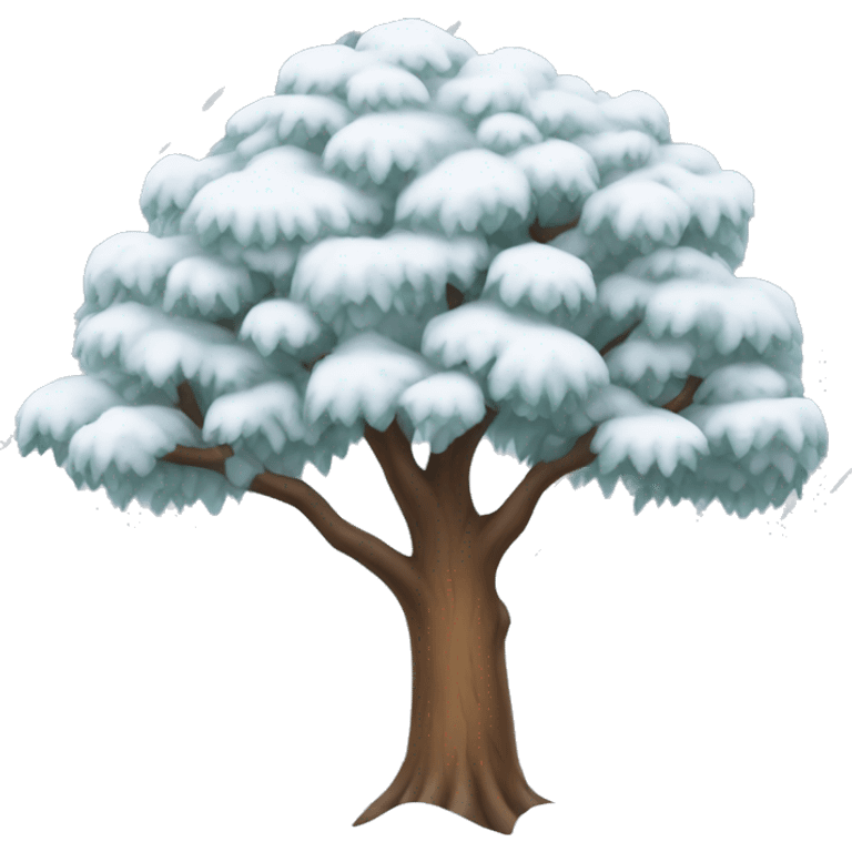 Snowy tree  emoji