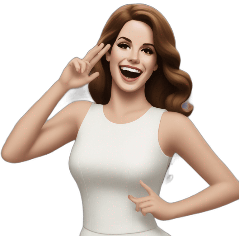 Lana del Rey happy dance emoji