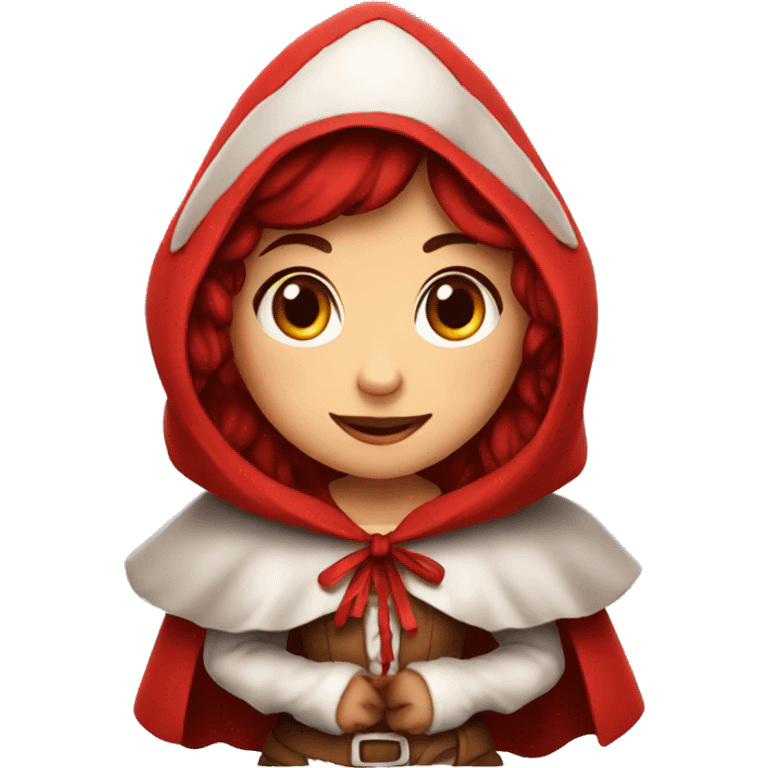 Little Red Riding Hood cute emoji