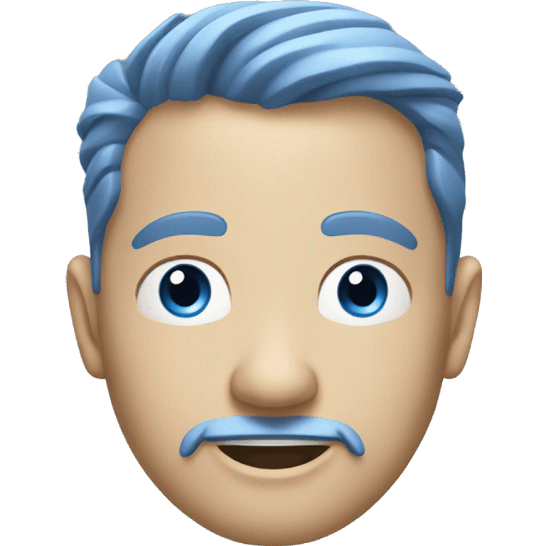 Blue tesla emoji